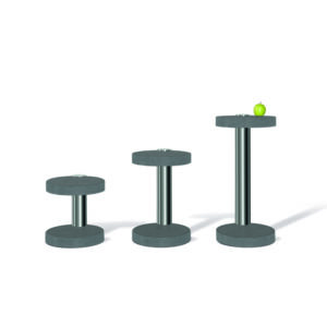 Side Table round small stainless steel