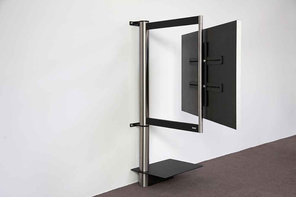 wissmann-112 Fernsehhalterung TV Wandhalterung Design schwarz drehbar schwenkbar ausziehbar schwere Fernseher groß