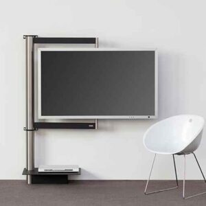 112 TV Mount – Designer Black Swivel, Tilting, Extendable TV Wall Mount, Stainless Steelnkbar ausziehbar