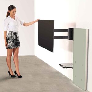 wissmann-117 glass panel TV-Design-wall mount holder bauhaus modern