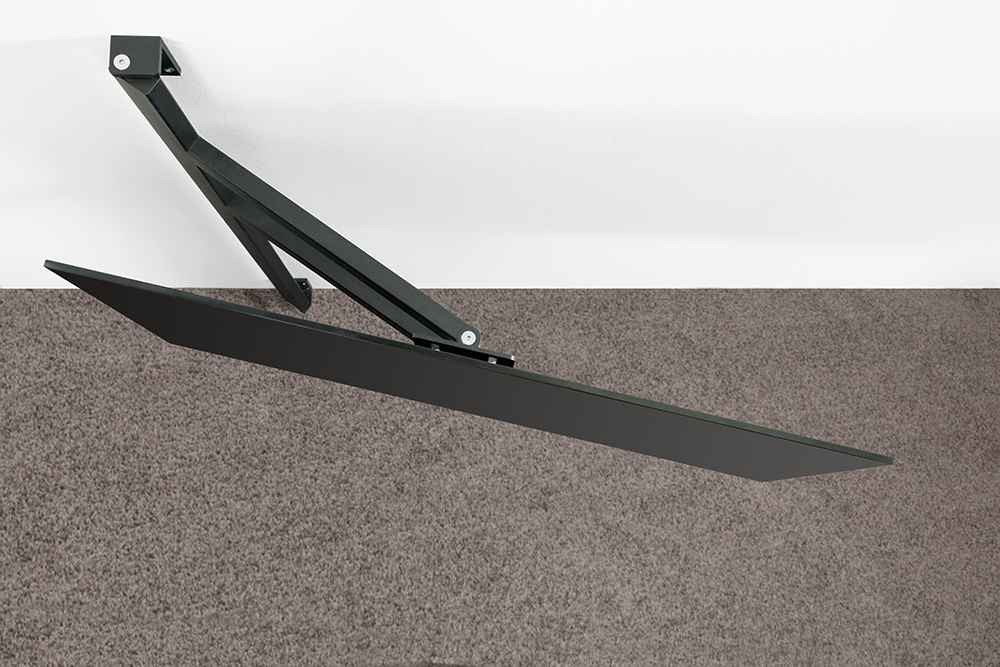 wissmann art121 TV-Design Wandhalterung ausziehbar schwenkarm schwarz große Fernseher