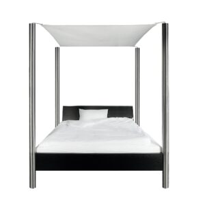 wissmann art322 Bed Stainless Steel Black Industrial Loft Modern Exclusive