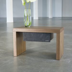 Art325 Modern Industrial Oak Nightstand with Drawer – Loft Style Design