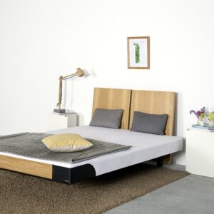 art325 floating bed without legs wood oak Industrial Loft Modern