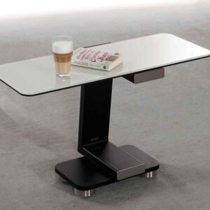 wissmann 574 Beistelltisch mit Rollen Design Industrial Loft Modern Edelstahl