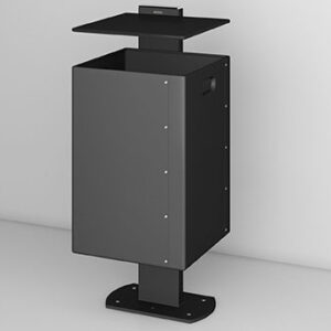 Abfallbehälter Stadtpark Fußgängerzone nachhaltig modern Mülleimer wissmann-art703