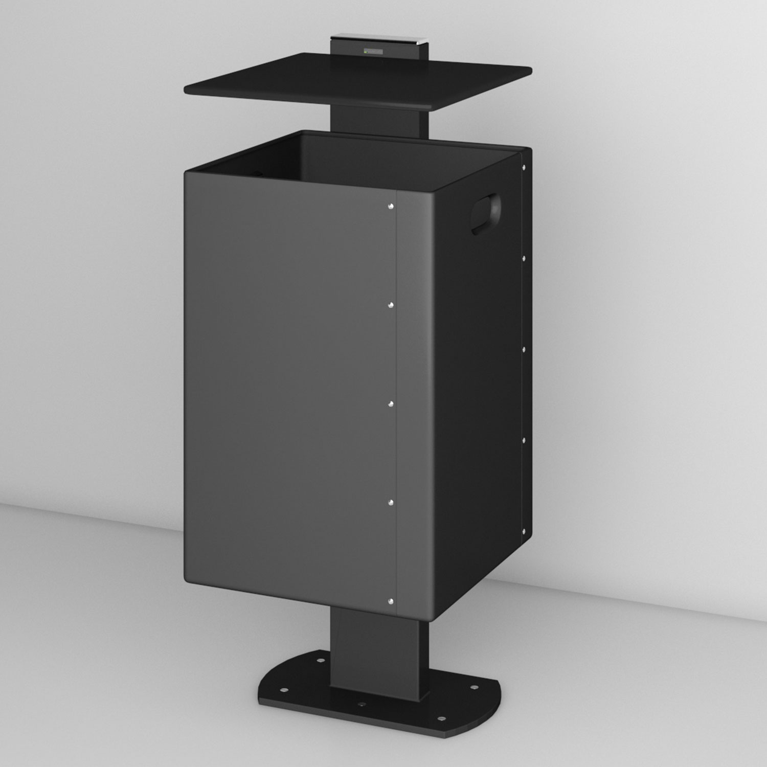 Abfallbehälter Stadtpark Fußgängerzone nachhaltig modern Mülleimer wissmann-art703