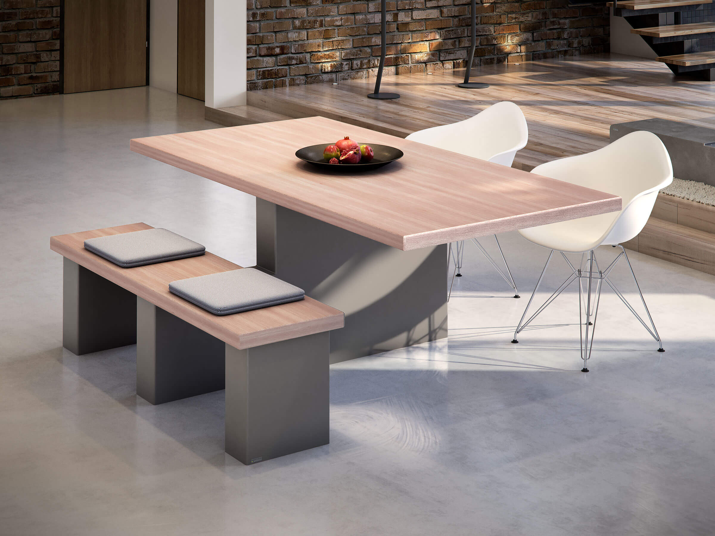 design_essgruppe_esstisch_sitzbank_holz_stahl_metall_wissmann_615