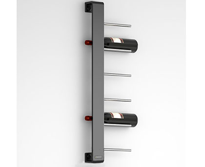 Design Weinregal wandhängend für 6 Flaschen wissmann art583