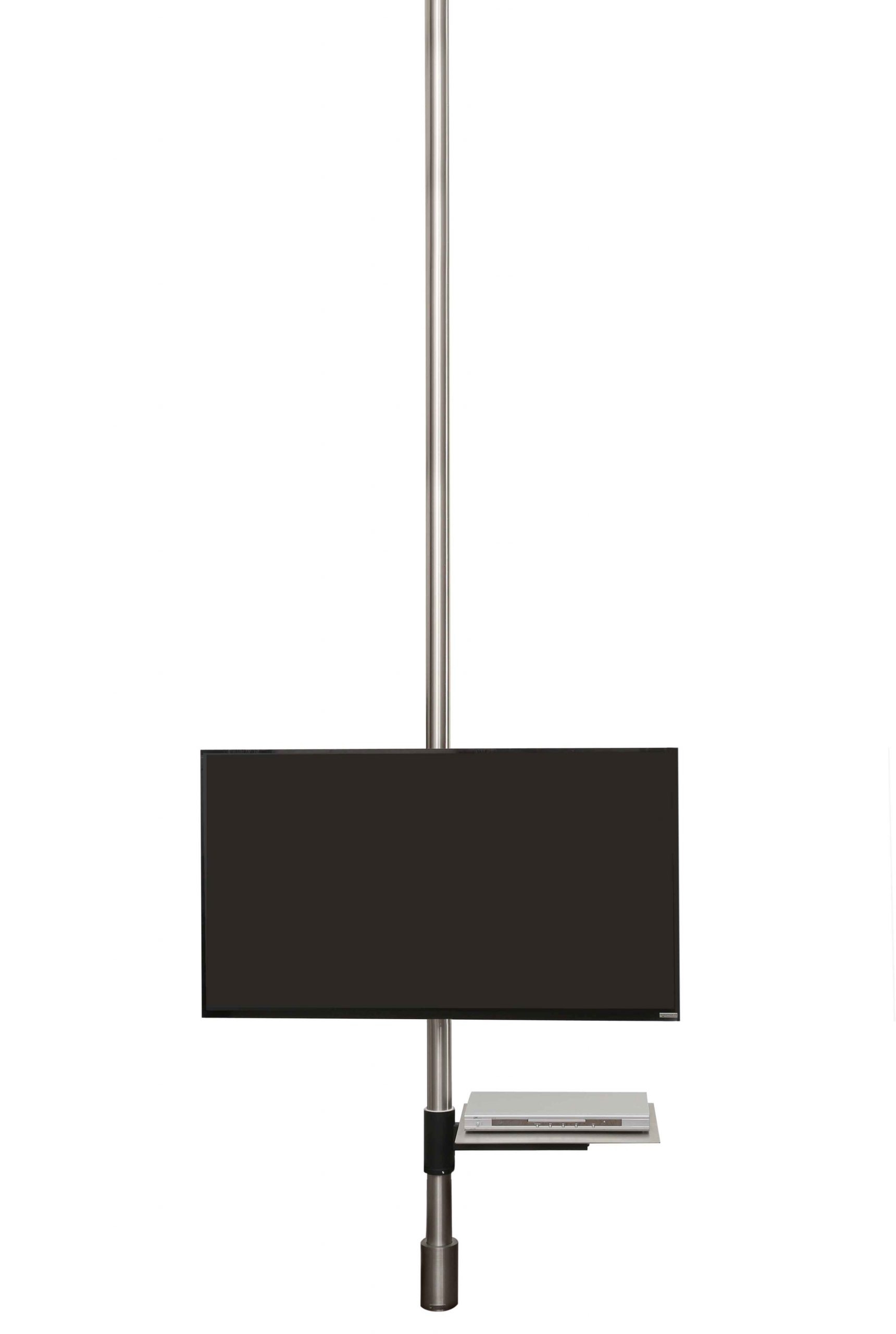 wissmann-129 bester tv ständer luxus design edelstahl stange freistehend